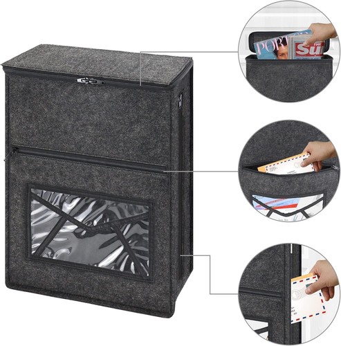 Letter box catcher grey - letter,