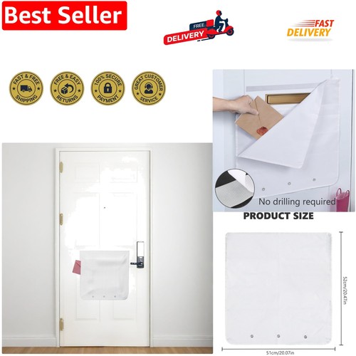 Letter box catcher - white, post