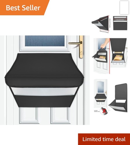 Black fabric letterbox - fabric,